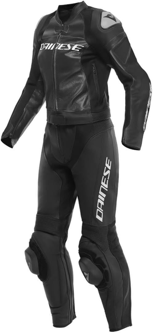 Dainese Mirage 2-Teiler Damen Motorrad Lederkombi, schwarz/weiss, 50 Schwarz/Weiss 50, Schwarz/Weiss