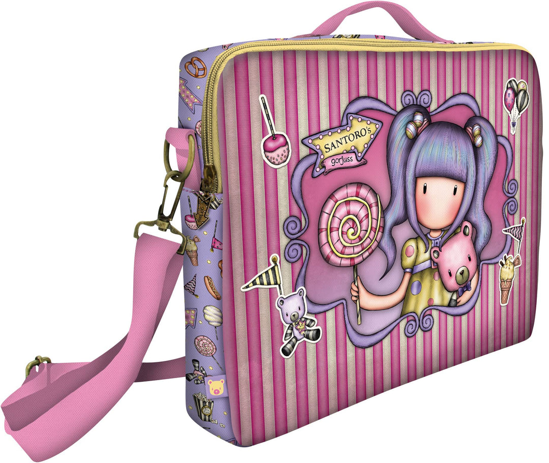 safta Unisex Kinder Laptoptasche Umhängetasche für Notebook 14,10 Zoll Gorjuss Fairground First Priz