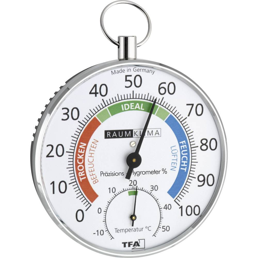 TFA Dostmann Thermo-Hygrometer, 45.2027, mehrfarbig, L 102 x B 35 x H 113 mm