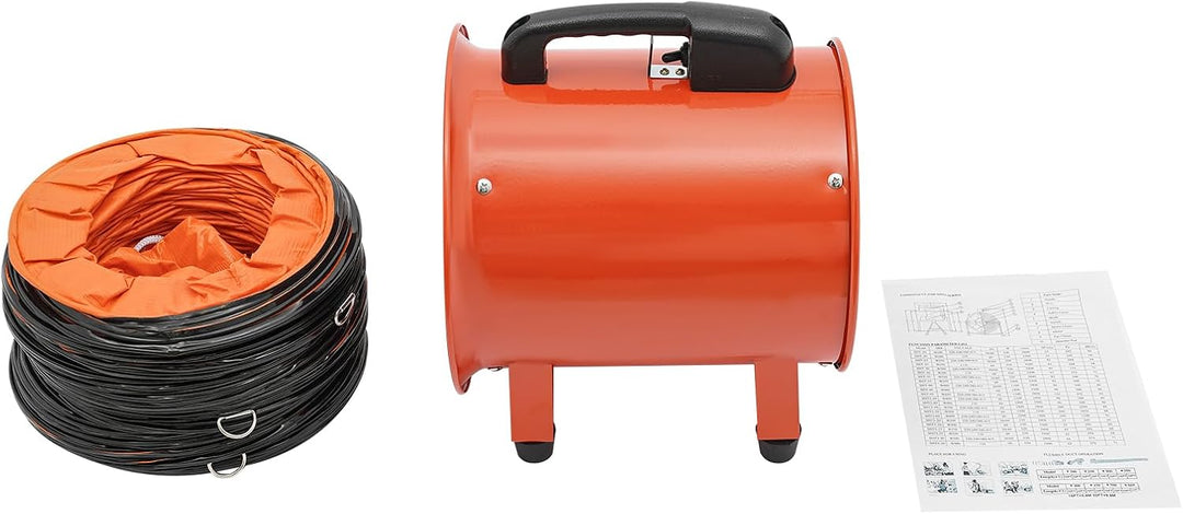 Bauventilator, Baulüfter Staubabsaugung, Bauventilator, Geschwindigkeit 3300 U/min, Baugebläse für d