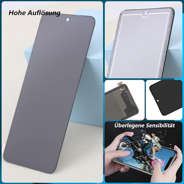 RongZy Kompatibel mit Xiaomi Poco M4 Pro 4G MZB0B5VIN Ersatz Bildschirm LCD Display und Touchscreen-
