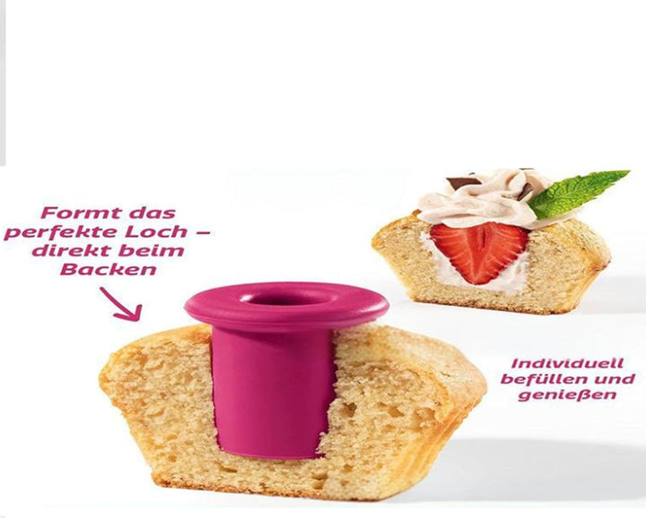 Cake Corer, wiederverwendbarer Silikon Kuchenausstecher, einfach zu bedienendes Werkzeug zum Bohren