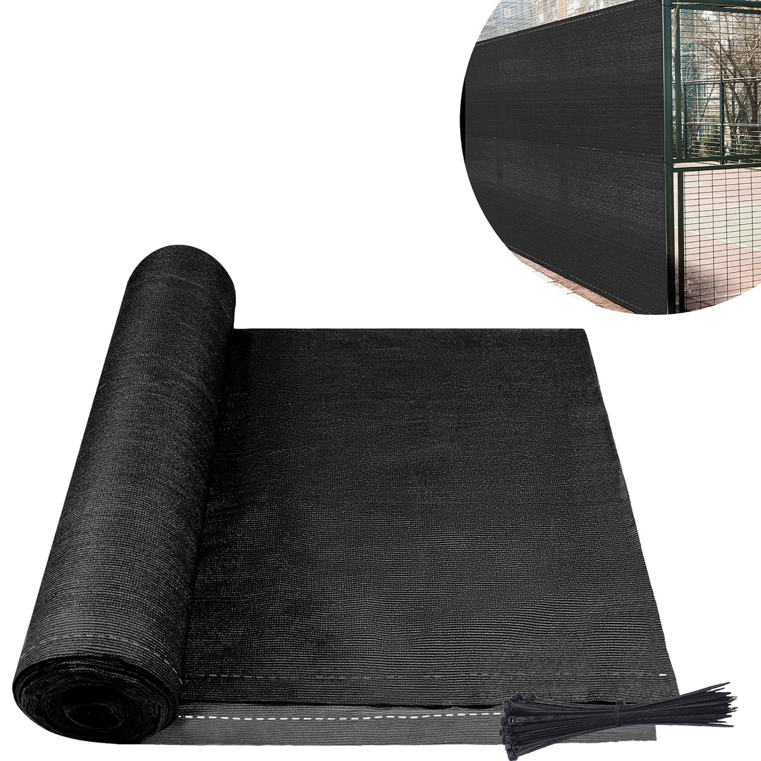 HENGMEI Sichtschutz Zaunblende Schattiernetz Sonnenschutz Windschutz Tennisblende HDPE Schattiergewe
