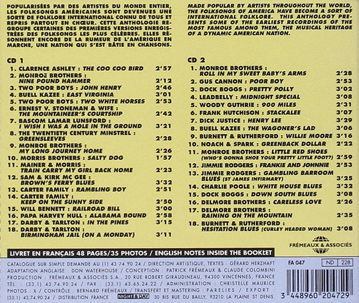 Folksongs Old Time Country Music 1926-19, Audio-CD