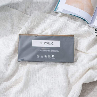 THXSILK 100% 19 Momme Seide Kissenbezug Kissenhülle mit Reissverschluss - Seide Kissen Bezug - Super