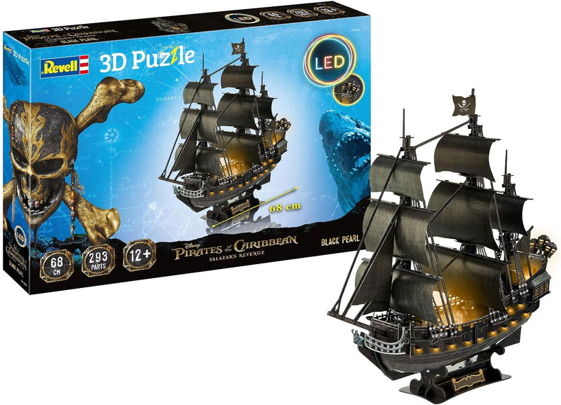 Revell 3D Puzzle 00155 Pirates of The Caribean Die legendäre Black Pearl in 3D entdecken, farbig