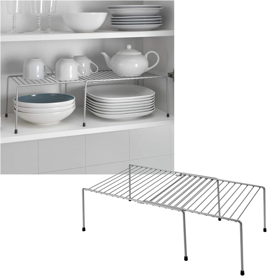 Metaltex Adapto Schrankeinsatz, Polytherm, Silber, 24 x 15 x 33-57 cm
