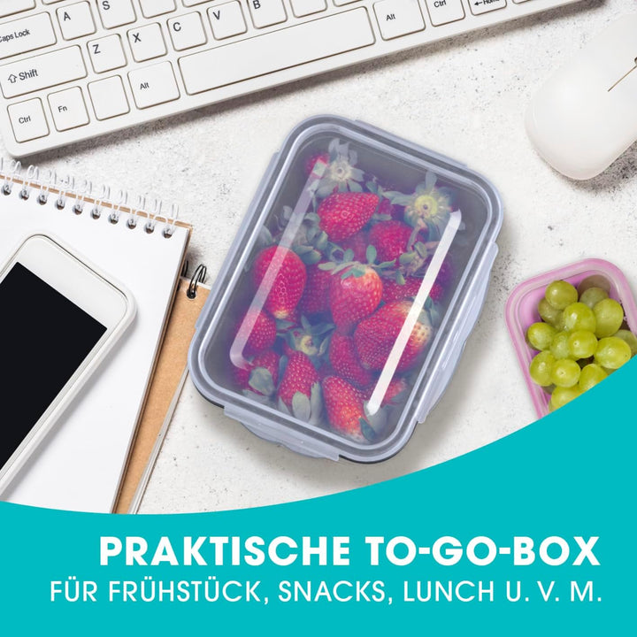 GOURMETmaxx Frischhaltedosen Klick-it 14er Set | BPA-freie Vorratsdosen, hervorragend geeignet für S