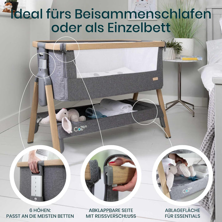 Tutti Banini CoZee Beistellbett Babybett Reisebett Krippe - Eiche und