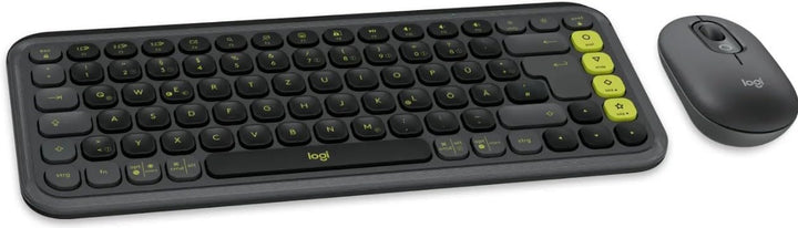Logitech POP ICON Combo, Bluetooth-Tastatur-Maus-Set, Komfortables Tippen, programmierbare Tasten, l