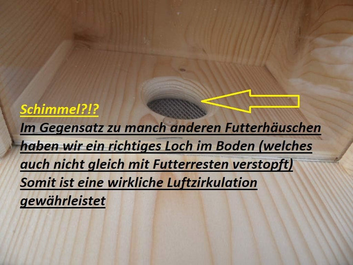 XXXL Echhörnchen Kobel/Futterhaus hochwertigem Vollholz, niederbayerisches Qualitätsprodukt vom Schr