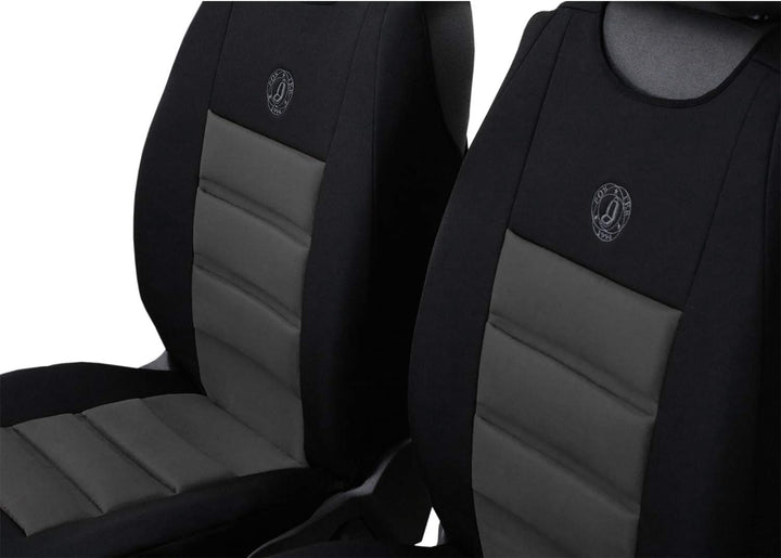 GSC Sitzbezüge Universal Schonbezüge 1+1 kompatibel mit VW Polo VI Grau, Grau