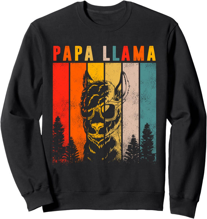 Papa Llama Vater Süsses Herren Vatertag Geschenk-Idee Sweatshirt