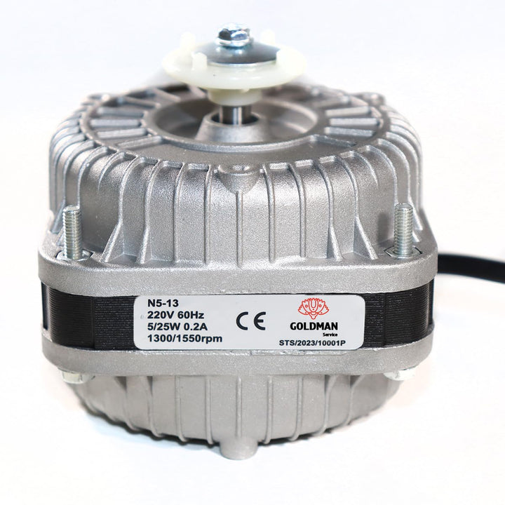 GOLDMAN SERVICE - Flaschenventilator-Motor - 5 Watt / 1300 U/min - für vertikale Gefriertruhe -Kompa