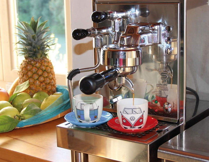 BRISA VW Collection - Volkswagen Keramik Espresso-Tassen-Kaffee-Tee-Cappuccino-Set im T1 Bulli Bus D