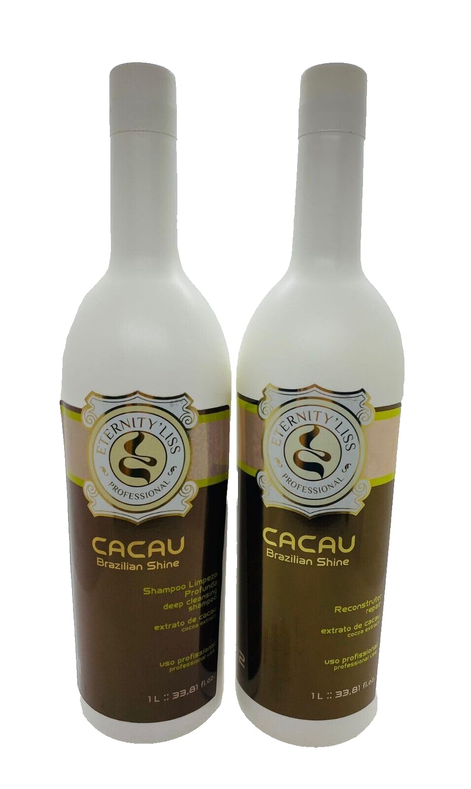 Eternity Liss brasilianischen Glanz Cacau Hair Care Kit (2 x 1 Liter) Juste Kératine, Juste Kératine