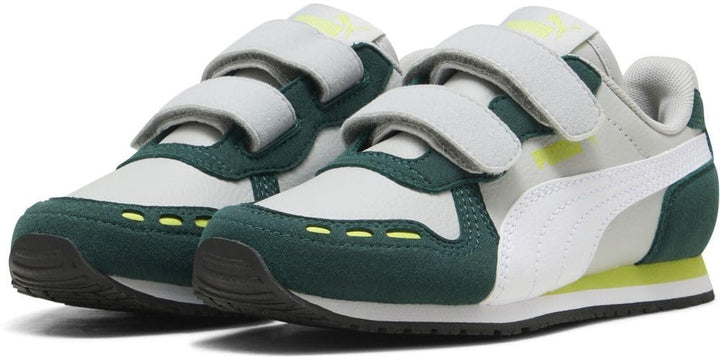 PUMA Unisex Kinder Cabana Racer Sl 20 V Ps Sneaker 28 EU Cool Light Gray Puma White Dark Myrtle Lime