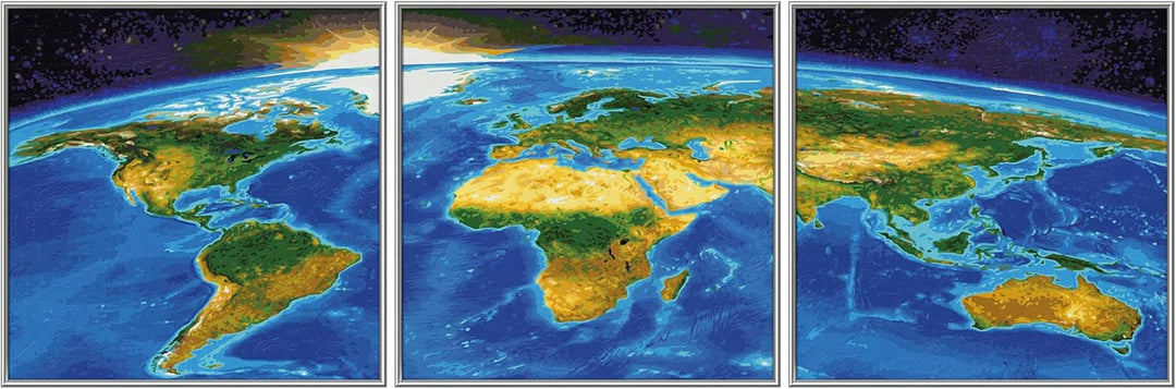 Schipper 609470855 Malen nach Zahlen, Unser Planet - Bilder malen für Erwachsene, inklusive Pinsel u