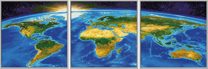 Schipper 609470855 Malen nach Zahlen, Unser Planet - Bilder malen für Erwachsene, inklusive Pinsel u