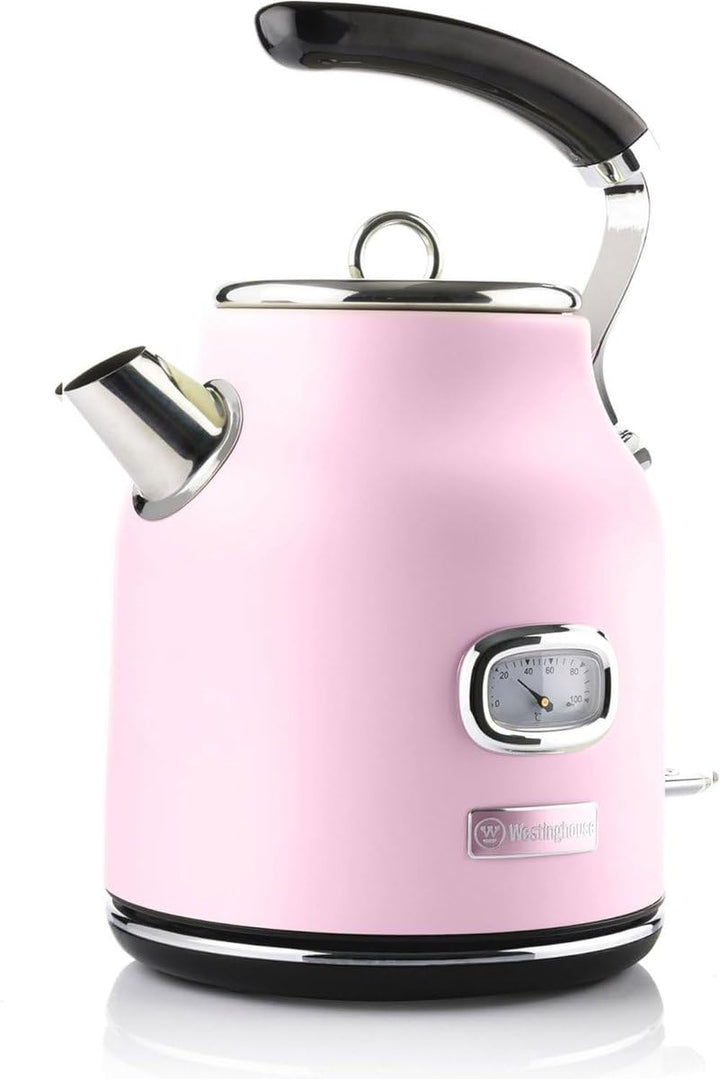 Westinghouse Retro Wasserkocher Kocher Für Wasser Mit Temperatur & Wasserstandsanzeige, Mit Kalkfilt