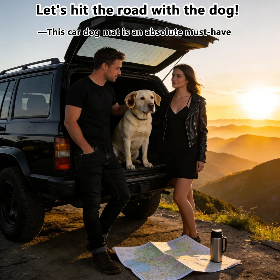 SNZ Hundedecke Auto wasserdicht & rutschfest - Autositzschoner für Rücksitz/Kofferraum/Picknick - Sc