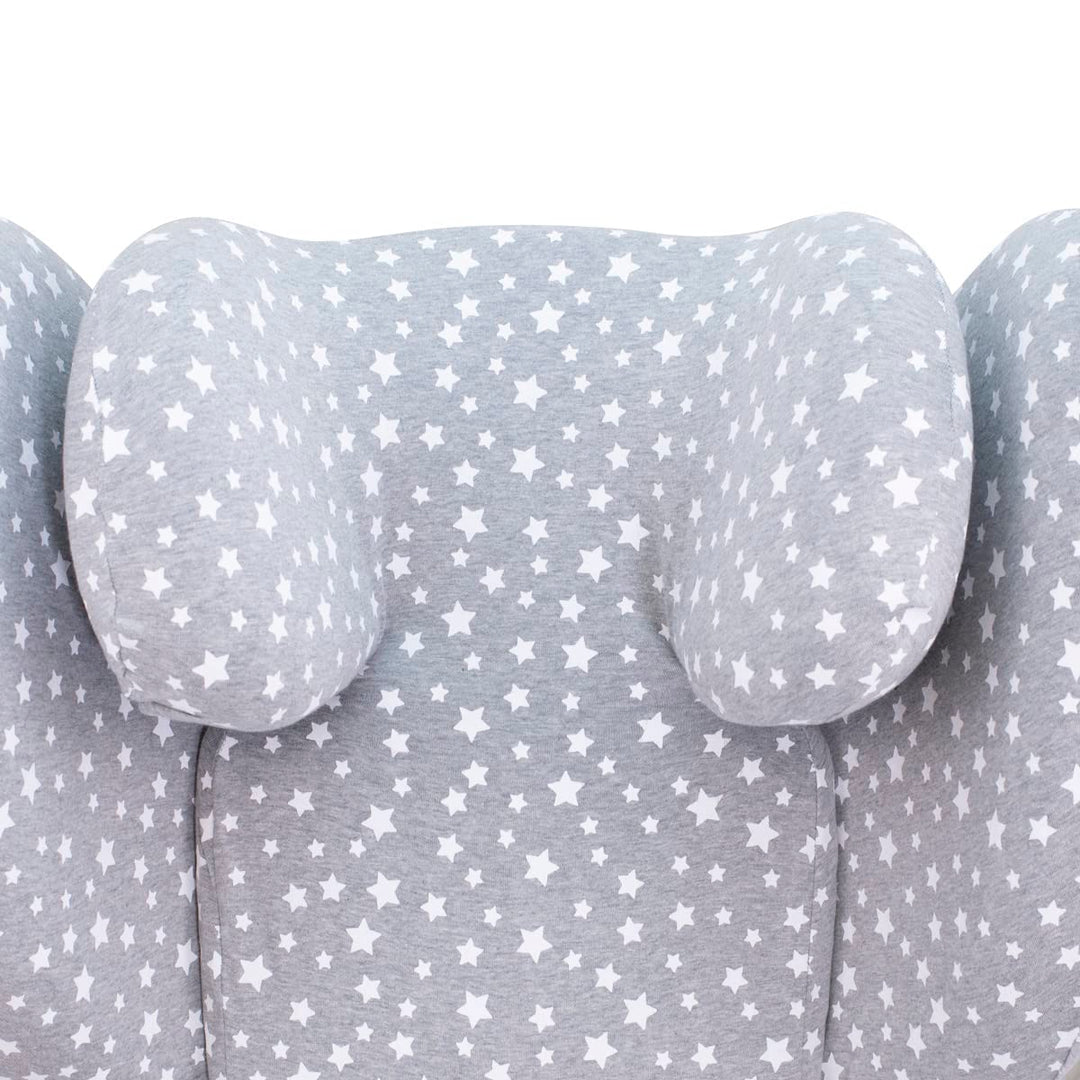 JYOKO KIDS Bezug Kompatibel mit Cybex Pallas G I-SIZE (Bezug Pallas G, WHITE STAR) Bezug Pallas G WH