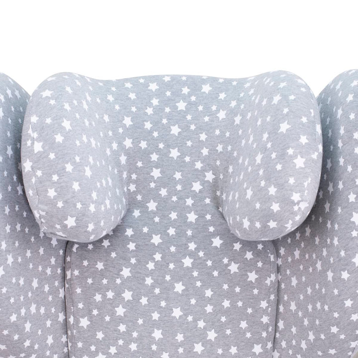 JYOKO KIDS Bezug Kompatibel mit Cybex Pallas G I-SIZE (Bezug Pallas G, WHITE STAR) Bezug Pallas G WH