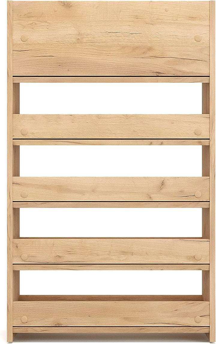 KOMTO Schuhregal Schmal - Schuhablage Flur mit 5 Ebenen Offener Schuhschrank Schuh Organizer Platzsp
