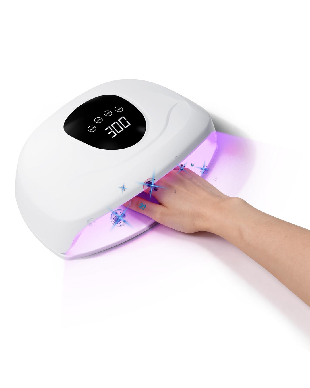 Wiederaufladbare Nagelpflege Lichtgerät - Blaues &amp; Infrarotlicht für Nagelhygiene &amp; Aussehpflege - T