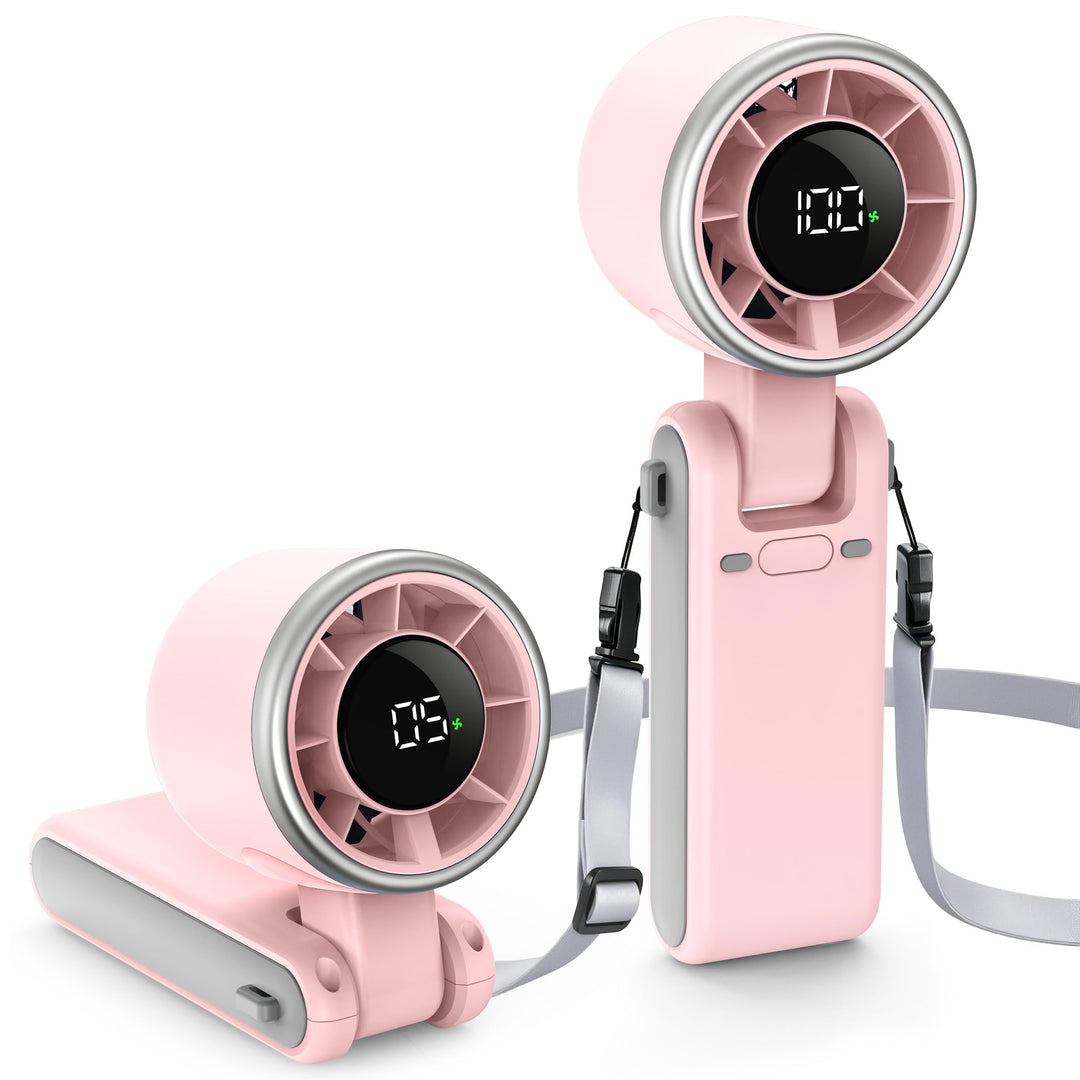 EasyAcc Turbo Handventilator, 13350 U/min Sehr starker Wind, 4000mAh handventilator akku aufladbar,