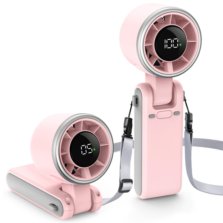 EasyAcc Turbo Handventilator, 13350 U/min Sehr starker Wind, 4000mAh handventilator akku aufladbar,