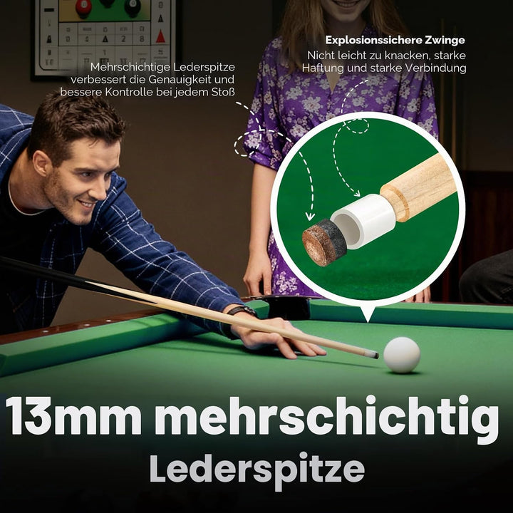 Billard-Queue-Stick-Set, 91,4 cm, 106,7 cm, 121,9 cm, 57/147,3 cm, 2/4 Stück, Tisch-Pool-Stick für A