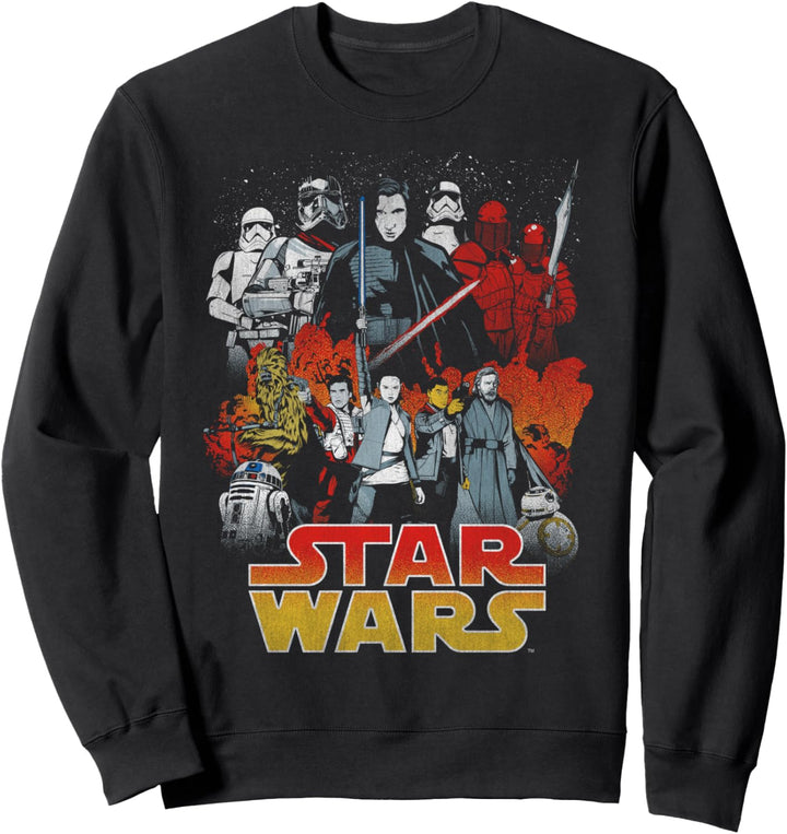 Star Wars The Last Jedi Group Shot Kylo Power Stance Poster Sweatshirt