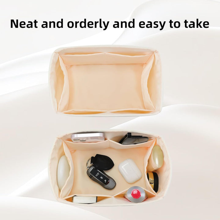 DGAZ Handtasche Tasche Organizer, Seide Innentaschen für LV Speedy Nano/20/25/30/35/40/45 Tasche, Le