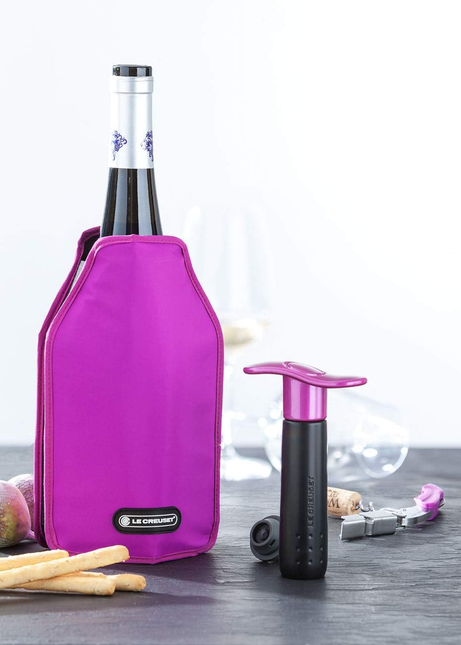 Le Creuset, Aktiv-Weinkühler für Wein oder Champagner, Karibik (Blau), Wasserabweisender Stoff, WA-1