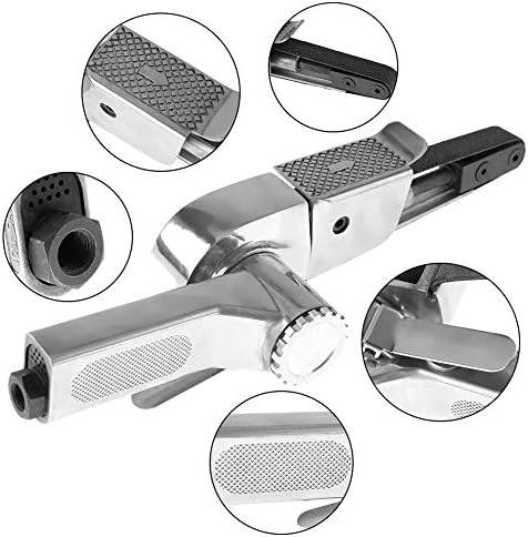 16000rpm Bandschleifer Schleifmaschine Pneumatische Polierwerkzeug mit 360 Grad Griff(20 * 520mm) 20