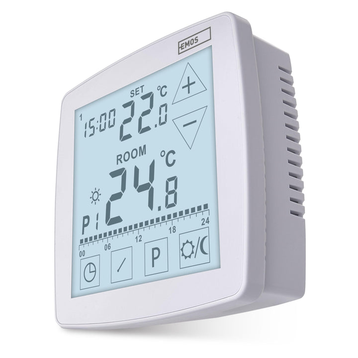 EMOS - digitaler Raumthermostat mit OpenTherm - programmierbar, drahtgebunden 230 V - Heiz-/Kühlsyst
