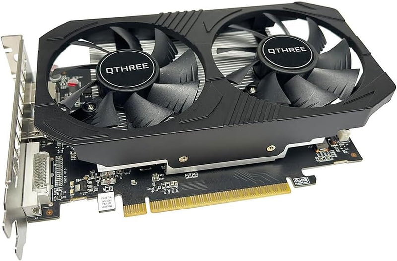 QTHREE GTX 1050 Ti 4GB Grafikkarte, 128-bit GDDR5, DisplayPort HDMI DVI, Computer GPU, Video Card fo