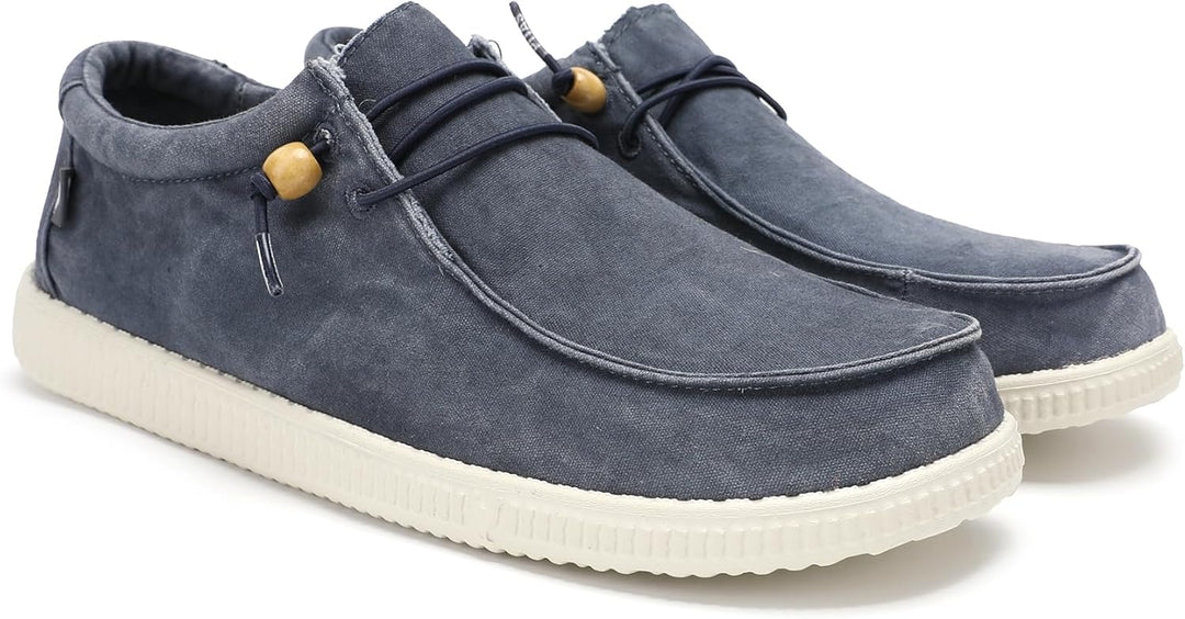 WALK IN PITAS | WP150 WALLABI Washed | Herren Mokassins | Flache Slipper für Männer | Slip on Loafer