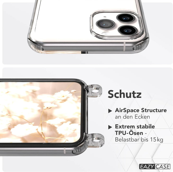 EAZY CASE Handykette - Verstellbares Taschenband kompatibel mit iPhone 11 Pro, Schulterriemen, Handy