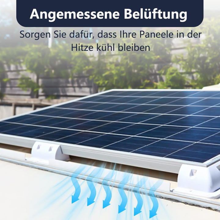 Sayhome ABS Solarmodul-Halterungen 4pcs, Solar ABS Montage Set, Ideal für Wohnmobile Caraven Boot (E