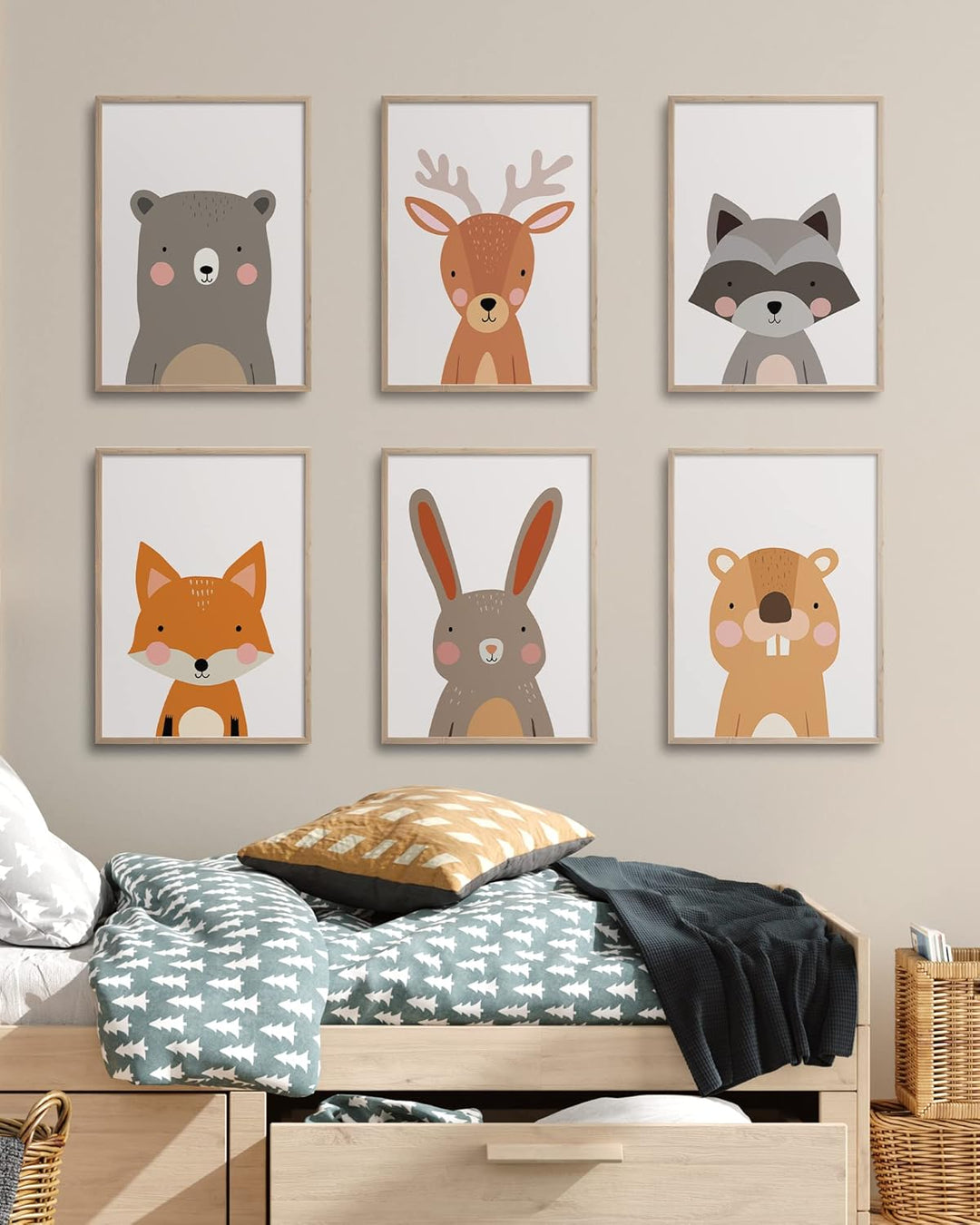Hambient Poster Kinderzimmer - Bilder Babyzimmer Deko, Junge, Mädchen - Wandbilder, Kinderposter, De