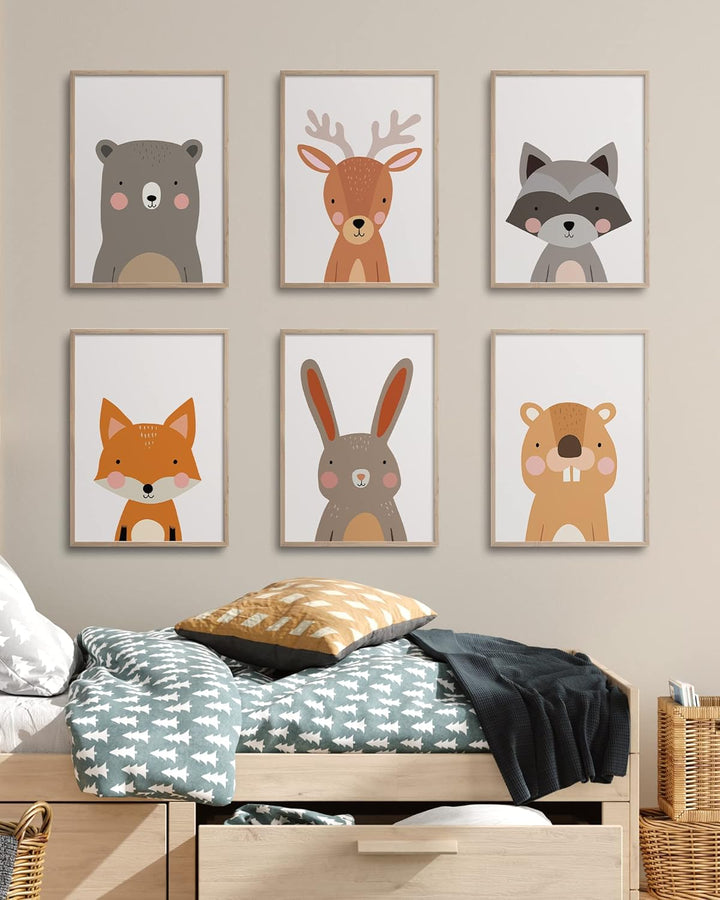 Hambient Poster Kinderzimmer - Bilder Babyzimmer Deko, Junge, Mädchen - Wandbilder, Kinderposter, De