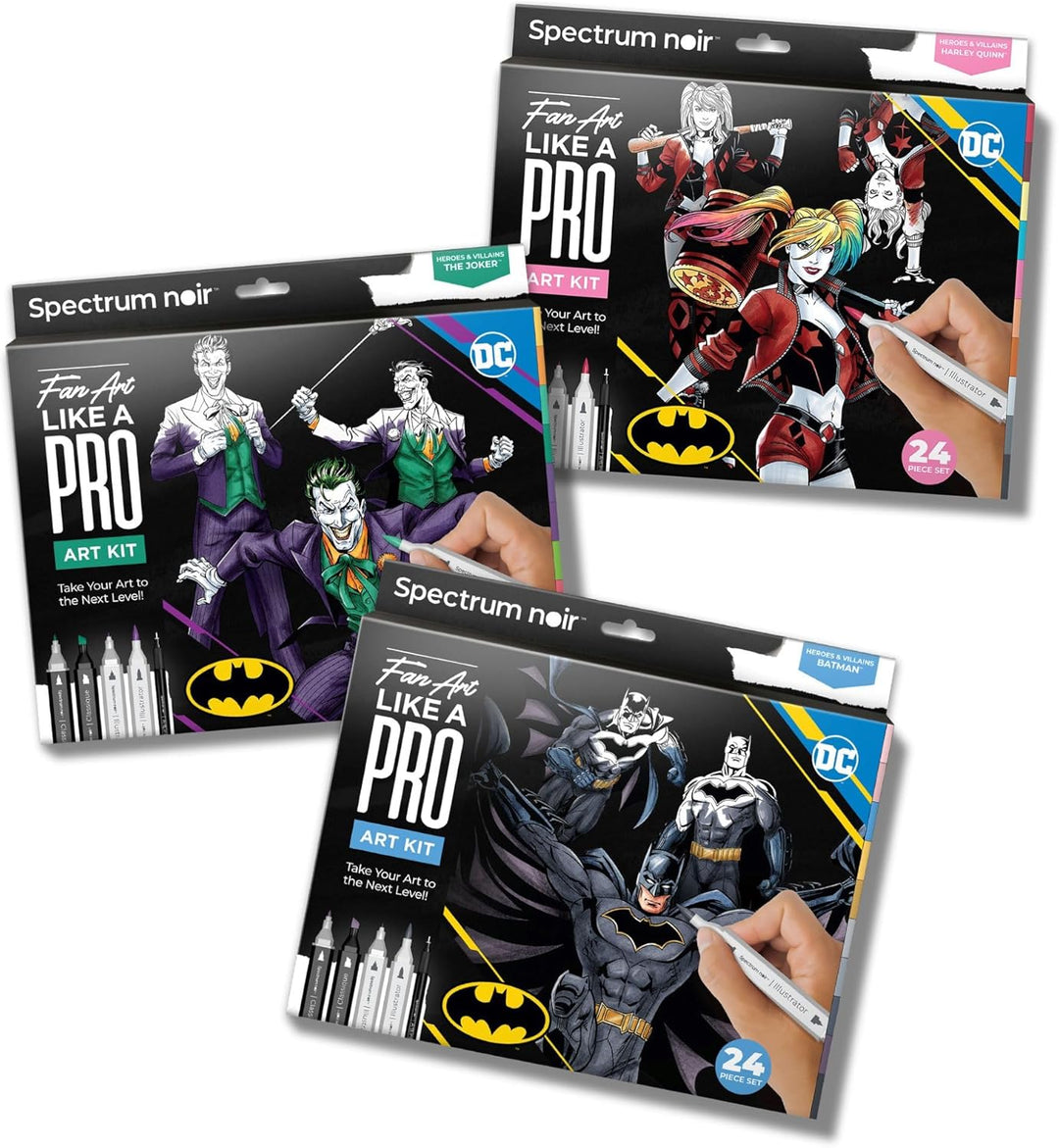 Spectrum Noir Pro Fan Art Set - 24-teilig - The Joker, Joker