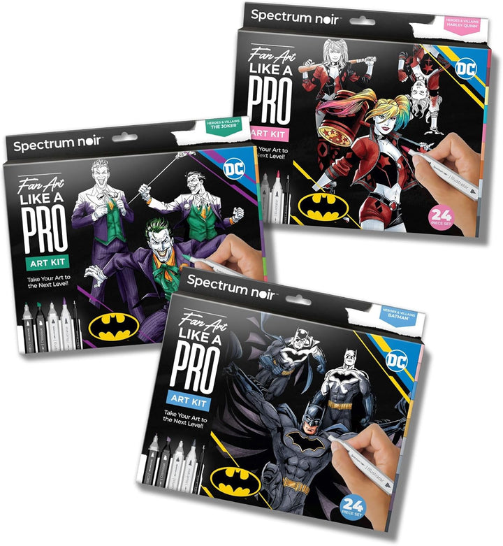 Spectrum Noir Pro Fan Art Set - 24-teilig - The Joker, Joker