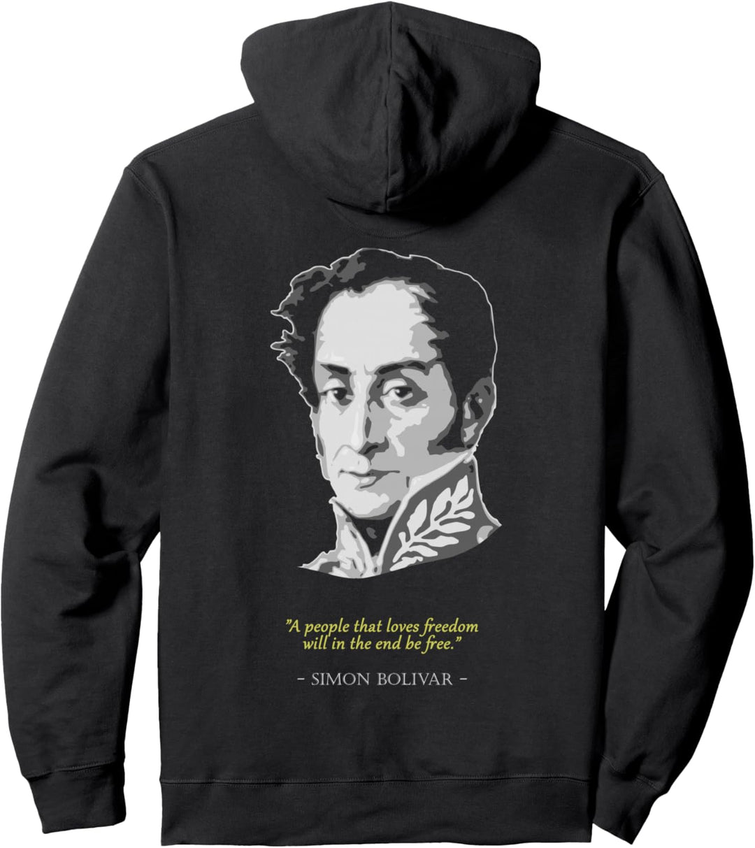 Simon Bolivar Zitat Pullover Hoodie