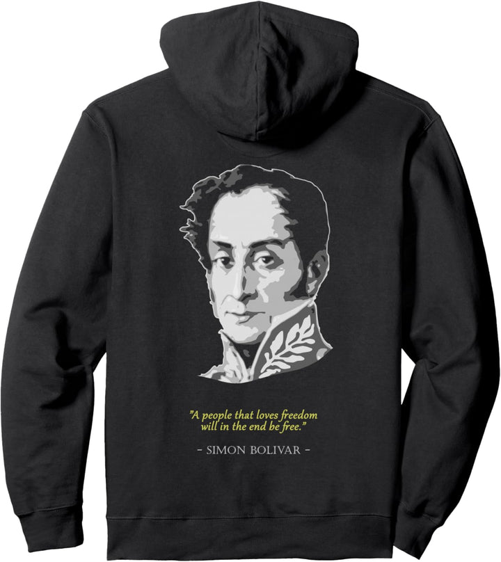 Simon Bolivar Zitat Pullover Hoodie