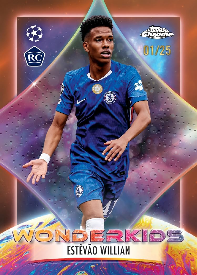 Topps Chrome® UEFA Club Competitions 2025-26 - Value Box (enthält 7 Packungen pro Box, 4 Karten pro