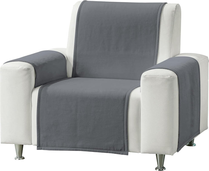 Erwin Müller Sesselschoner, Sofaläufer, Sofaschoner 3-TLG. dunkelgrau Grösse 75x200 cm - strapaziers