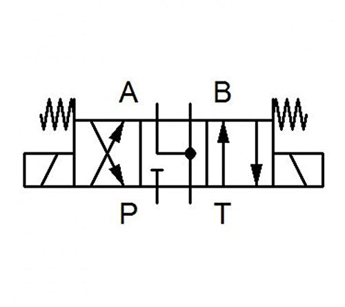 Magnetventil (Wegeventil), NG06, 3C4, P geschlossen, A-B-T verbunden Grösse 24V, 24V